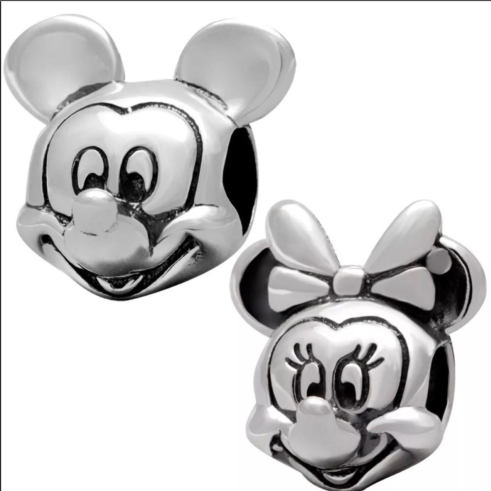 Mickey and Minnie Mouse Pandora charms